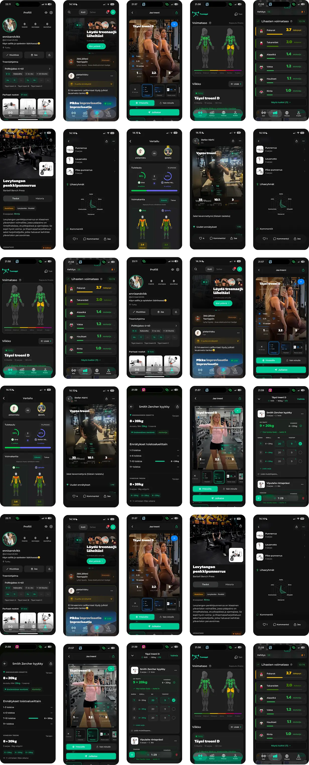 Views from the Tsemp app